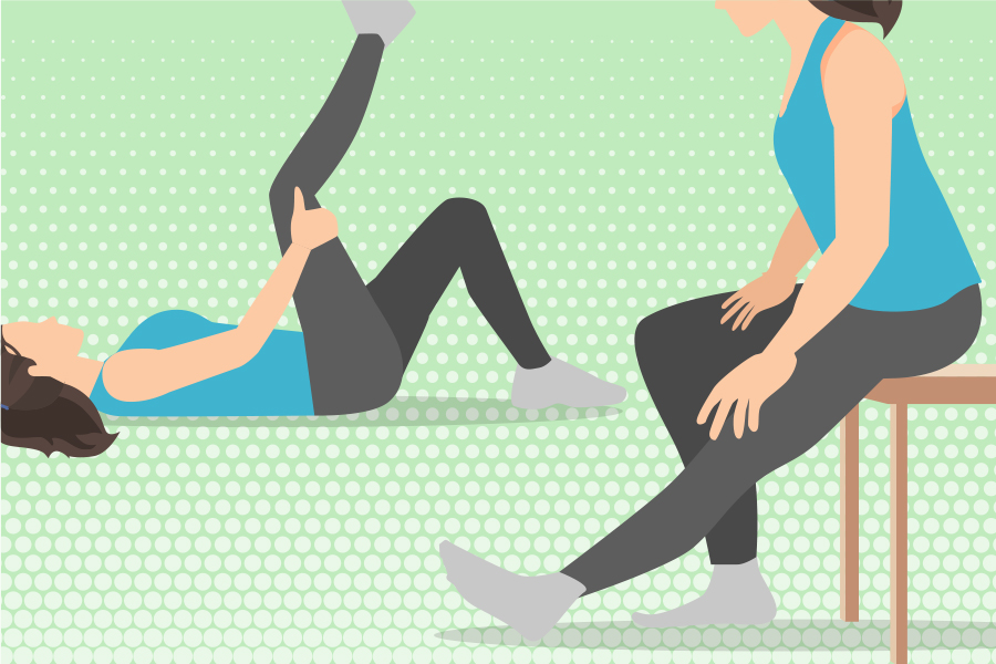  4. 腰と腰のストレッチ