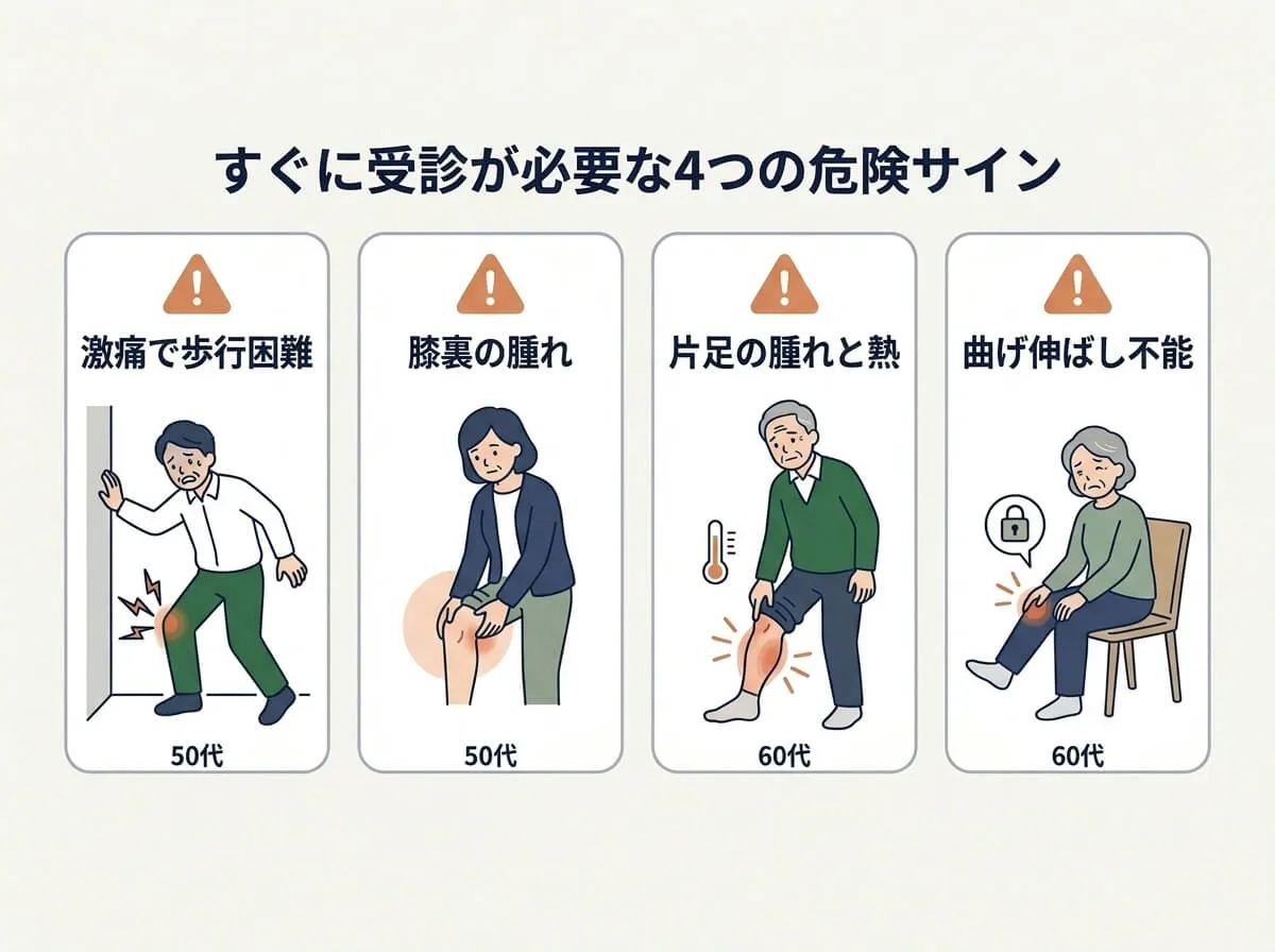すぐに受診が必要な4つの危険サイン
