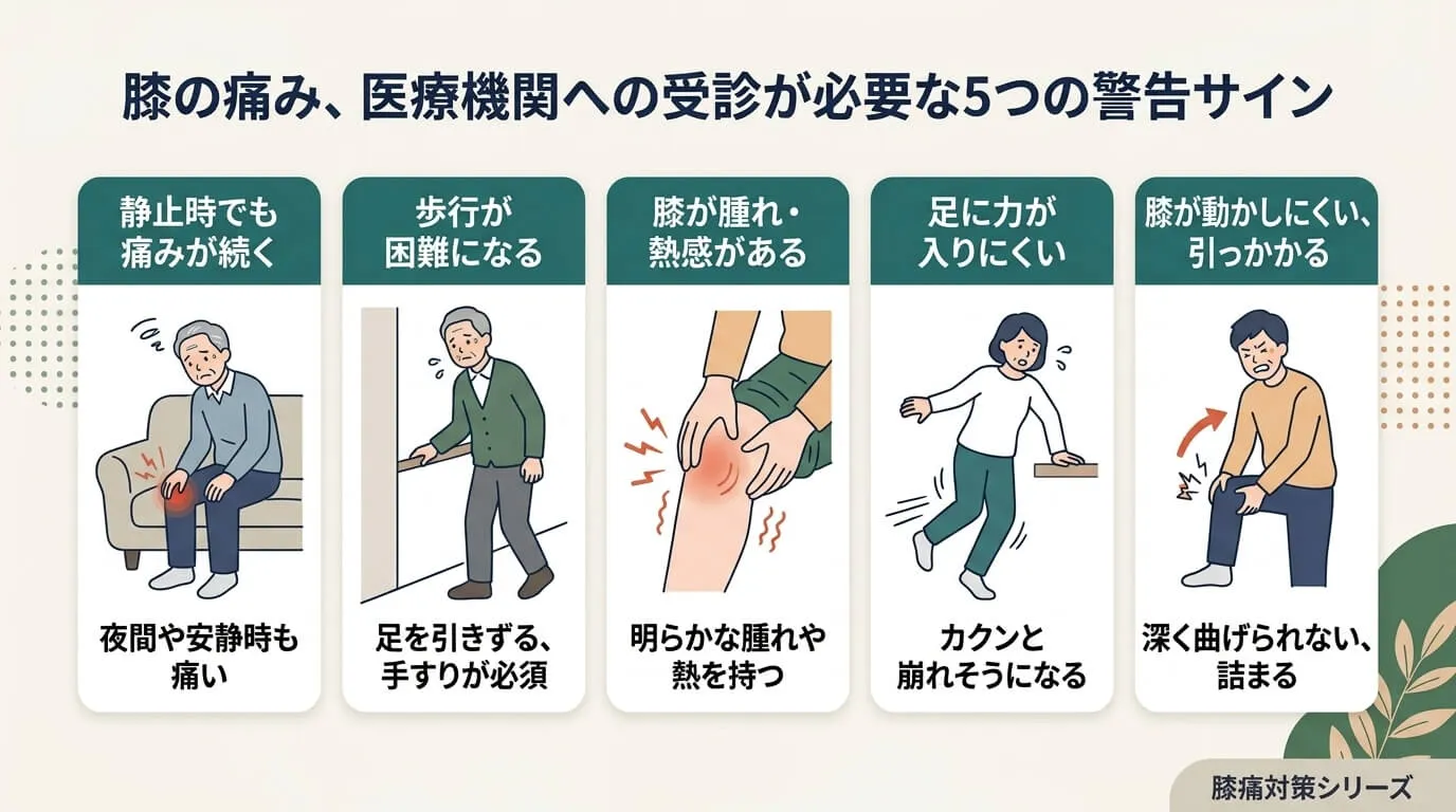 膝の痛みの一般的な原因