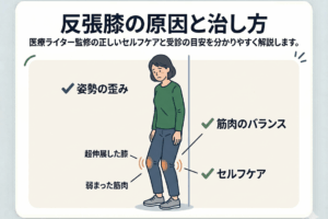 反張膝（膝が反る）の原因と治し方。痛み放置が招く深刻なリスク
