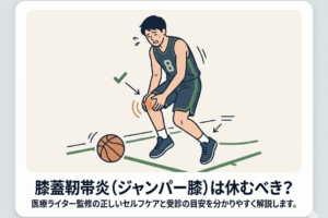 膝蓋靭帯炎（ジャンパー膝）が長引く方へ。難治化した痛みの治し方