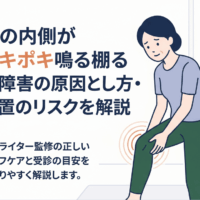 膝の内側がポキポキ鳴る棚障害の原因と治し方・放置のリスクを解説