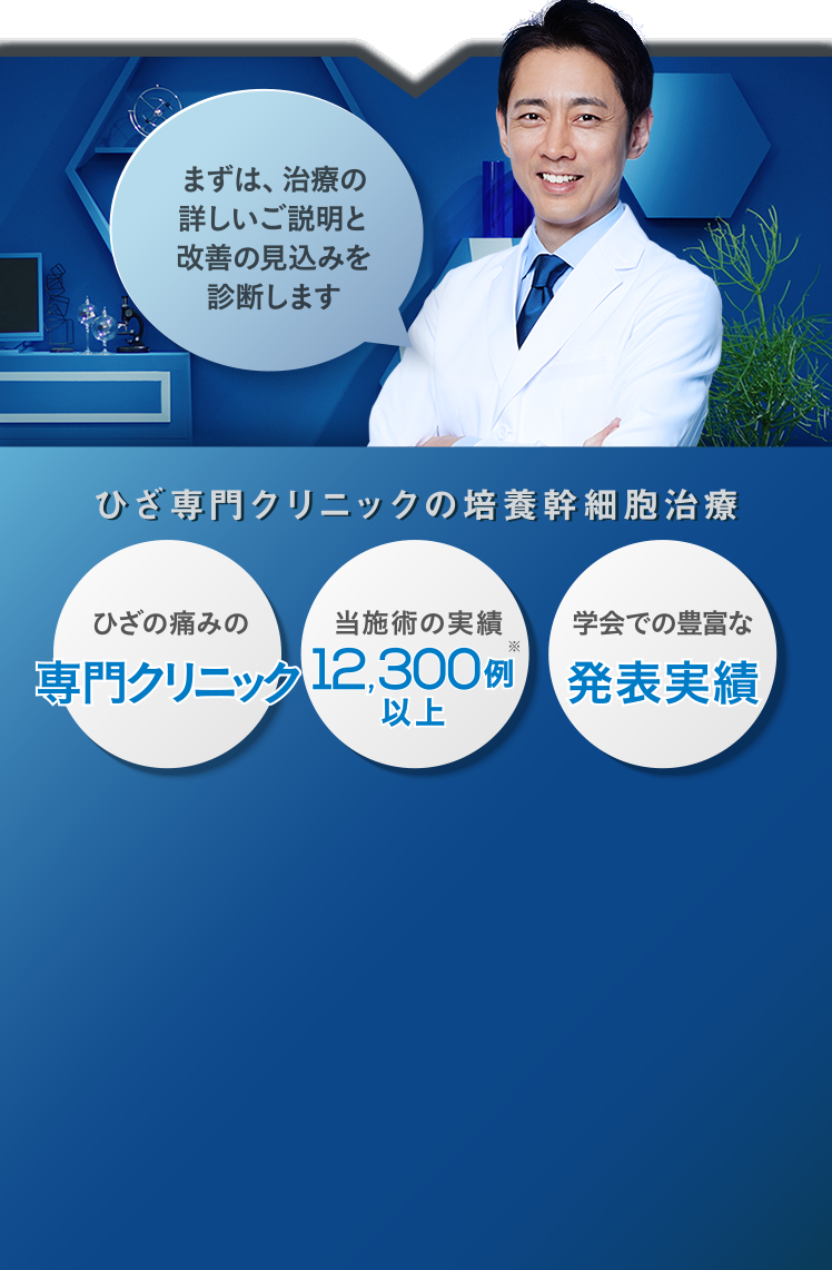 まずは、治療の詳しいご説明と改善の見込みを診断します