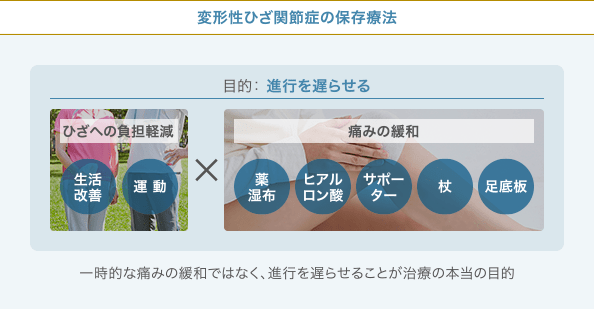 変形性膝関節症の保存療法
